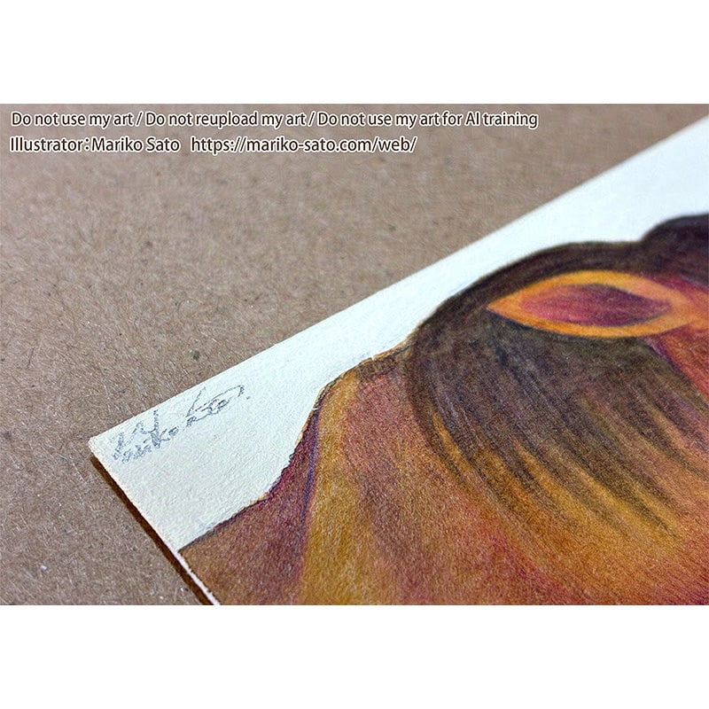 原画「母馬と子馬」