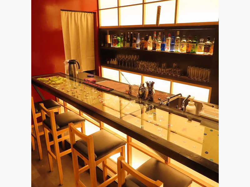 万雷酒店 店内カウンター