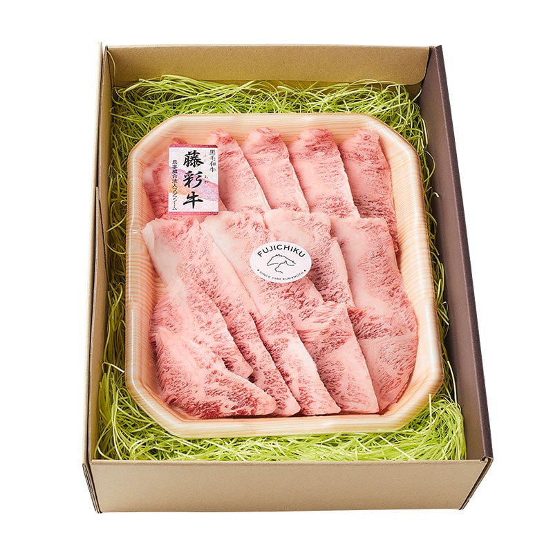 A5-4藤彩牛 バラ(カルビ)焼肉用500g