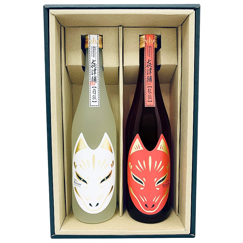 紅白 㐂津禰(きつね)日本酒セット