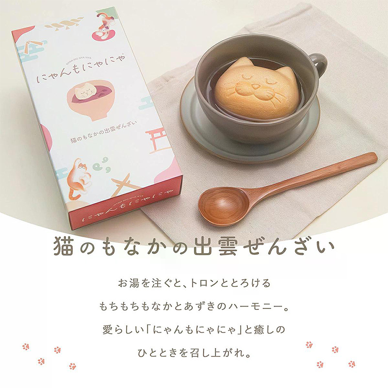 にゃんもにゃにゃ 猫のもなかの出雲ぜんざい