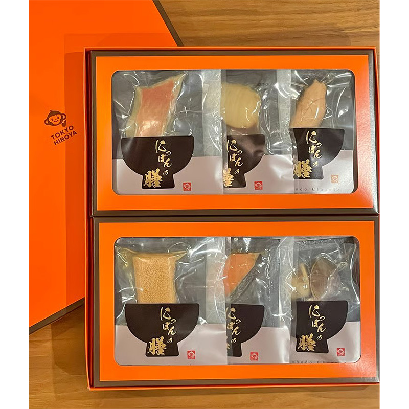 ＜送料別＞Naruhodo Chazuke 6点ギフトセット（寄付額215円）　＊金目鯛・鰤照焼き・鱈子・炙り柚子胡椒入り明太子・鮭・蛤の全6種各1食入りの本格だし茶漬けギフトセットです！
