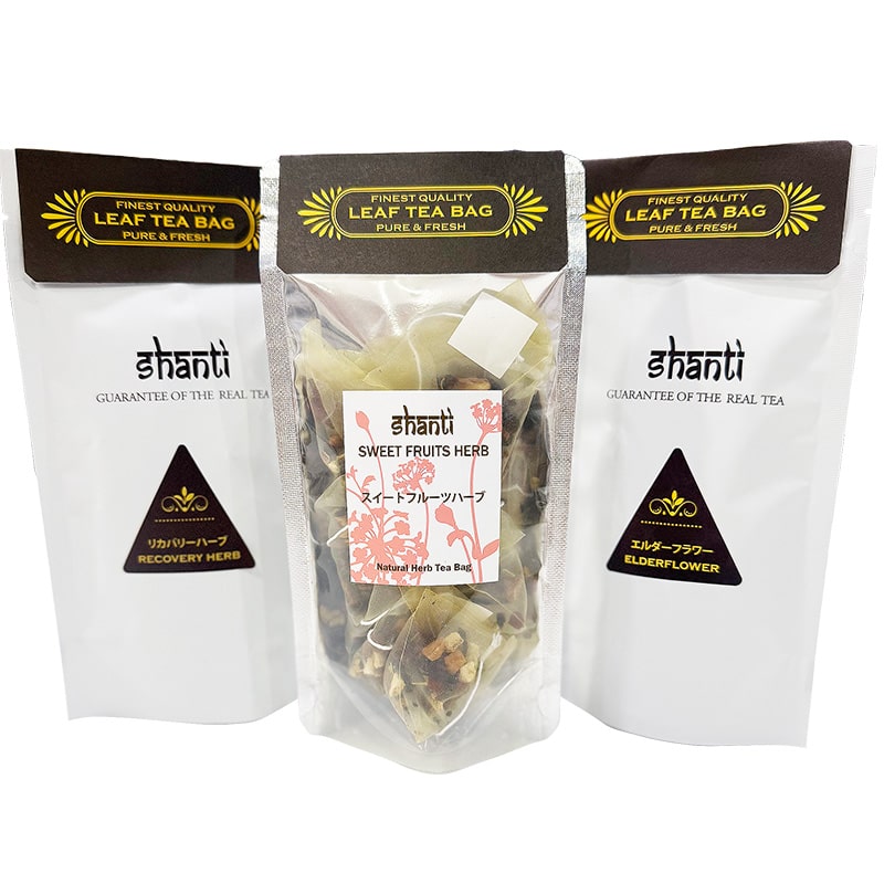 ＜送料別＞SHANTI TEA BAGS 3種の紅茶ティーバッグセット（寄付額150円）　＊人気フレーバードティーの3種セットです。