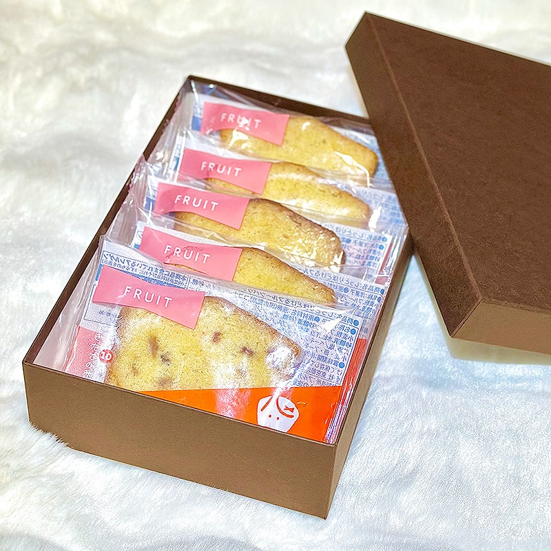 ＜送料込＞ココノパウンド ギフトBOX 5個入り（寄付額102円）　＊フルーツパウンドケーキとコーヒー2種類から5個、組み合わせ自由でギフトボックスに入れさせていただきます。